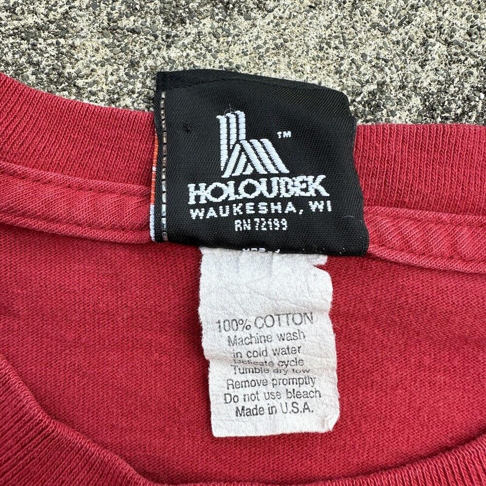 Vintage Harley Davidson Mens Medium Red Myrtle Beach Biker Double Sided 2005 - Picture 7 of 9